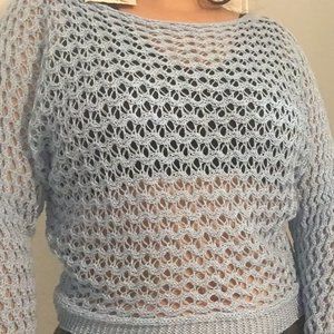 BABY BLUE BREATHABLE SWEATER ITALIAN* BRAND NEW *